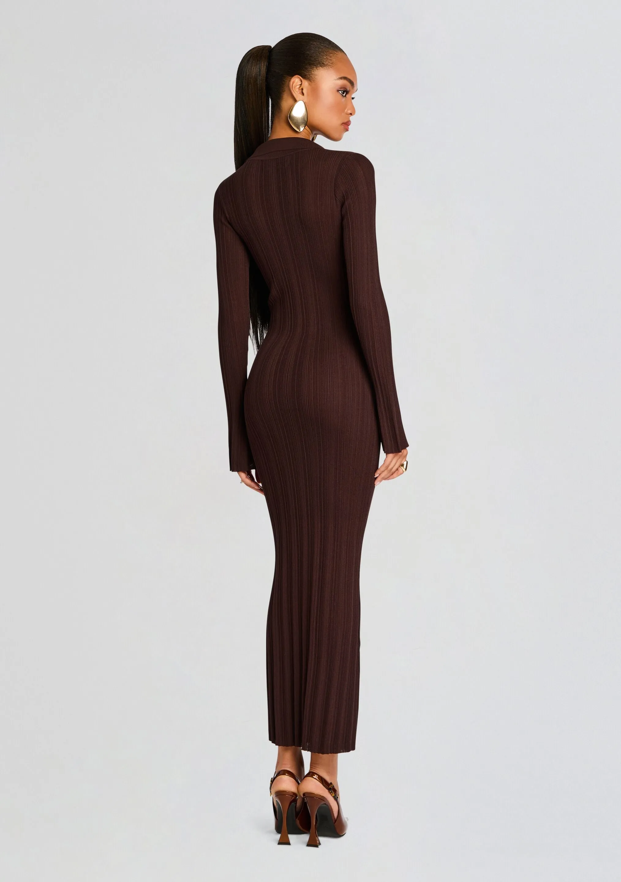 Azula Rib Knit Maxi Dress sold by Retrofete product image thumbnail 4