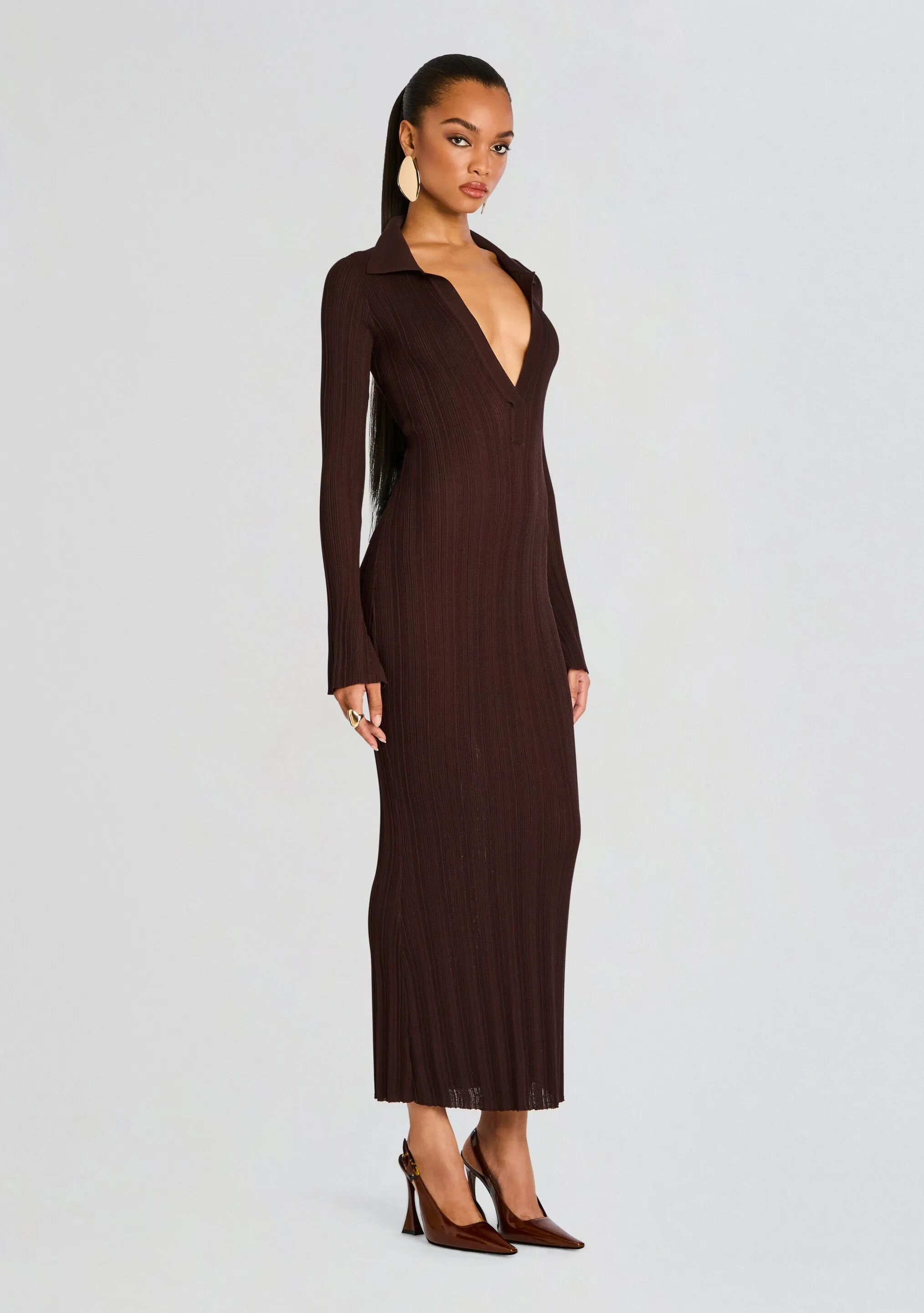 Azula Rib Knit Maxi Dress sold by Retrofete product image thumbnail 3