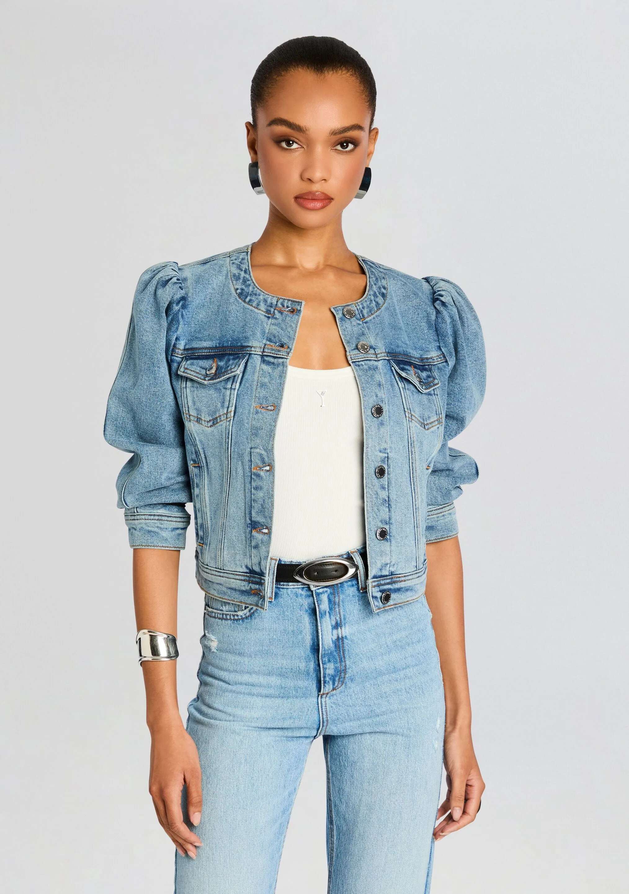Tasha Denim Jacket sold by Retrofete