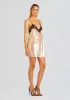 Olive Sequin Lace Dress sold by Retrofete