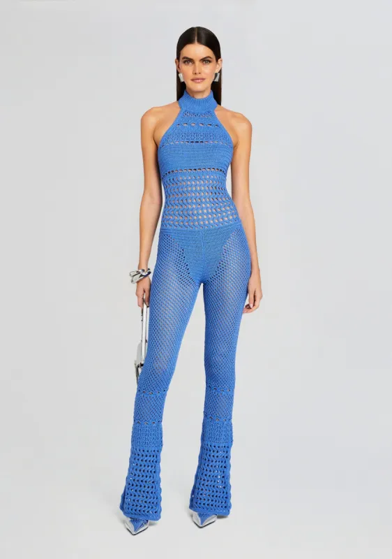 Kalena Knit Crochet Jumpsuit sold by Retrofete