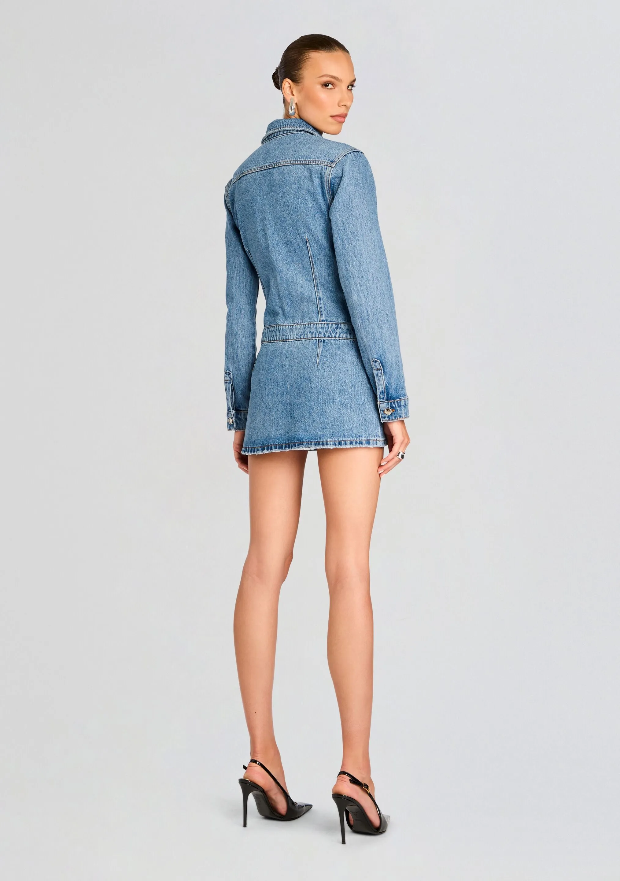 Arizona Denim Mini Dress sold by Retrofete product image thumbnail 4