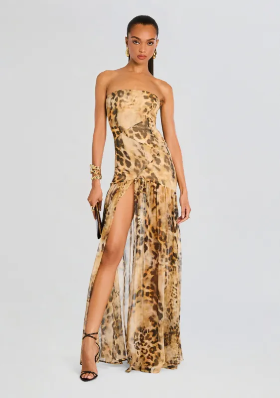 Nicole Silk Chiffon Dress sold by Retrofete