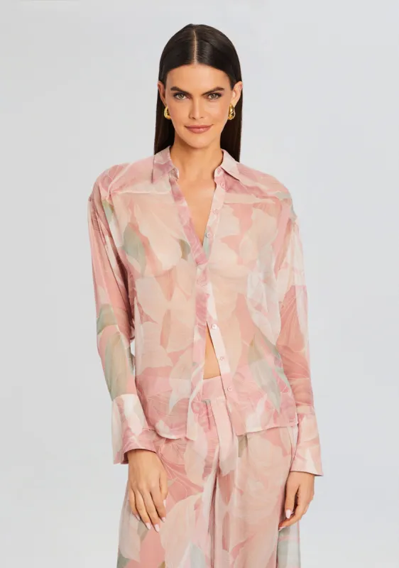 Ramona Silk Chiffon Shirt sold by Retrofete