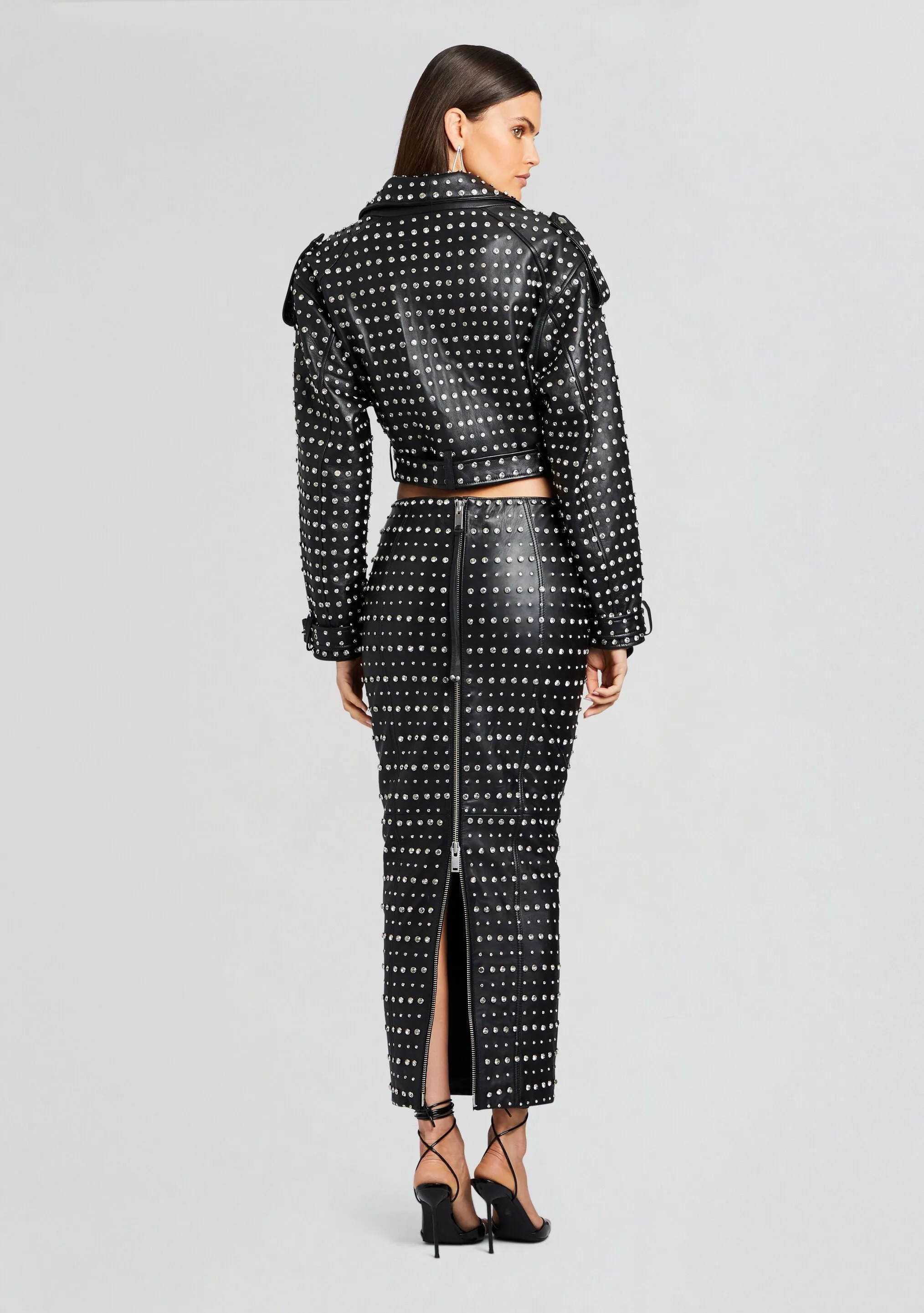 Mora Embellished Leather Jacket sold by Retrofete product image thumbnail 4