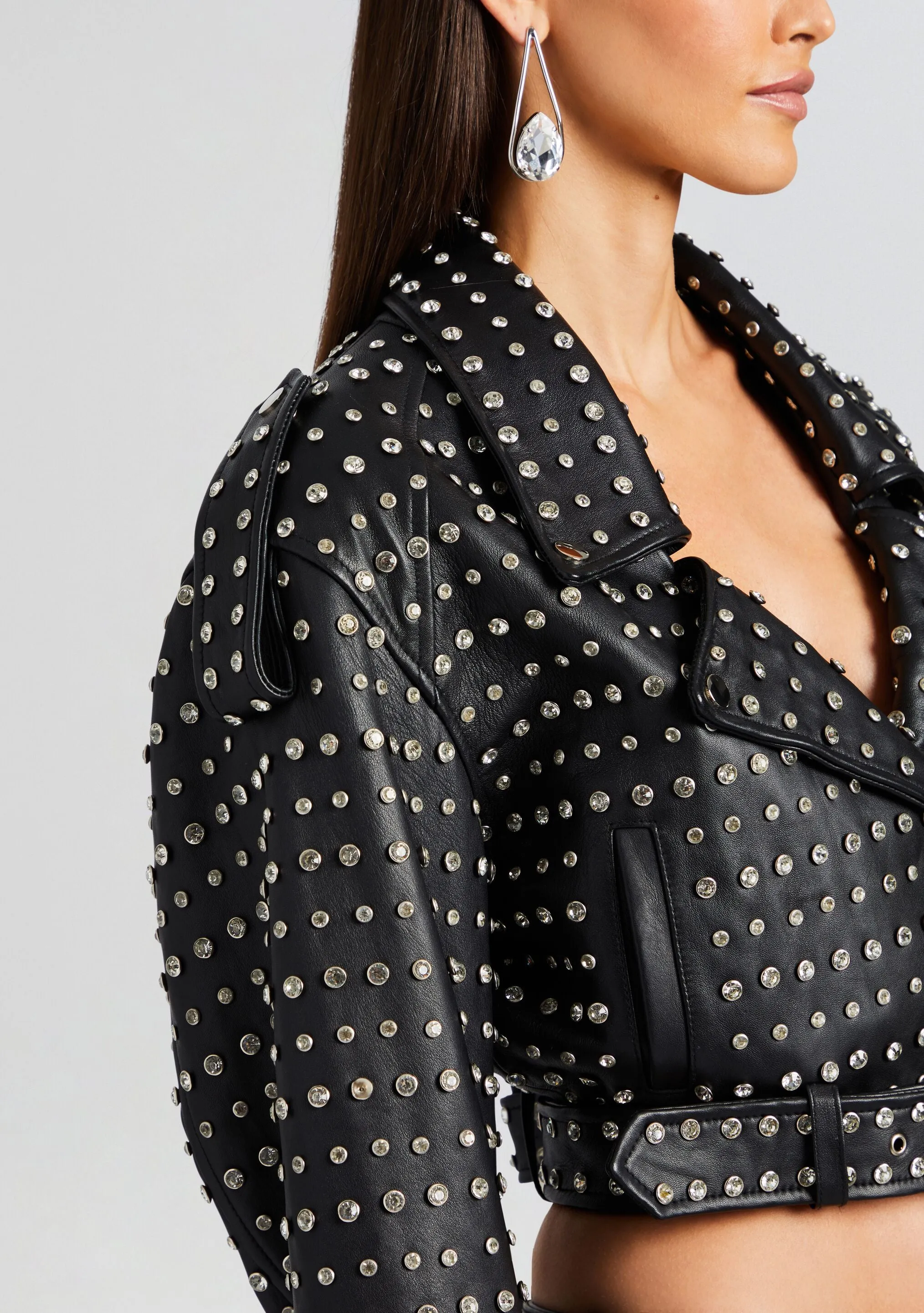 Mora Embellished Leather Jacket sold by Retrofete product image thumbnail 2