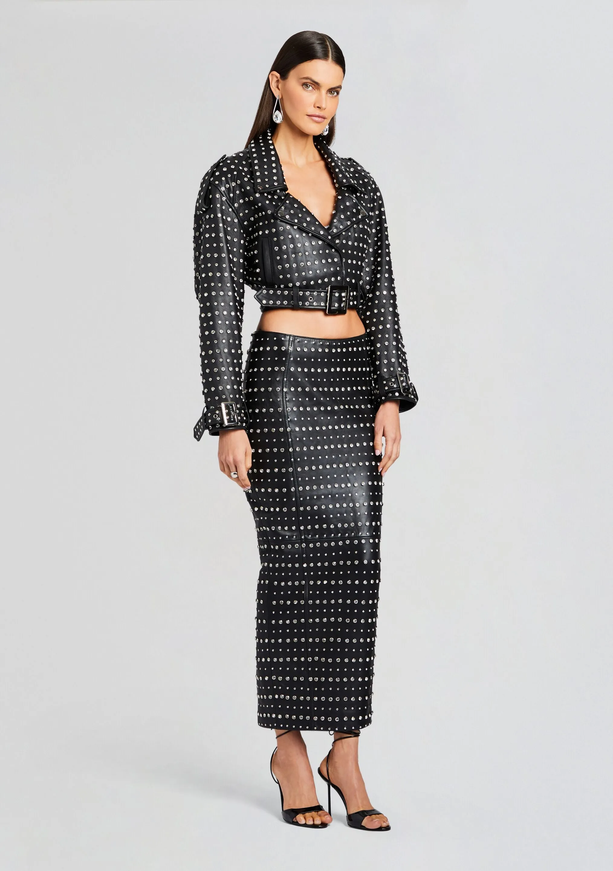 Mora Embellished Leather Jacket sold by Retrofete product image thumbnail 3