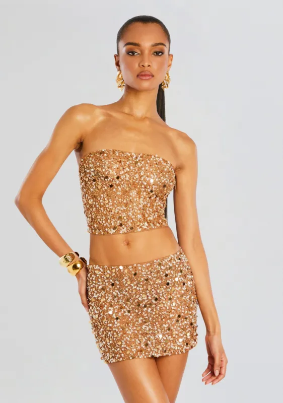 Marlie Sequin Top sold by Retrofete