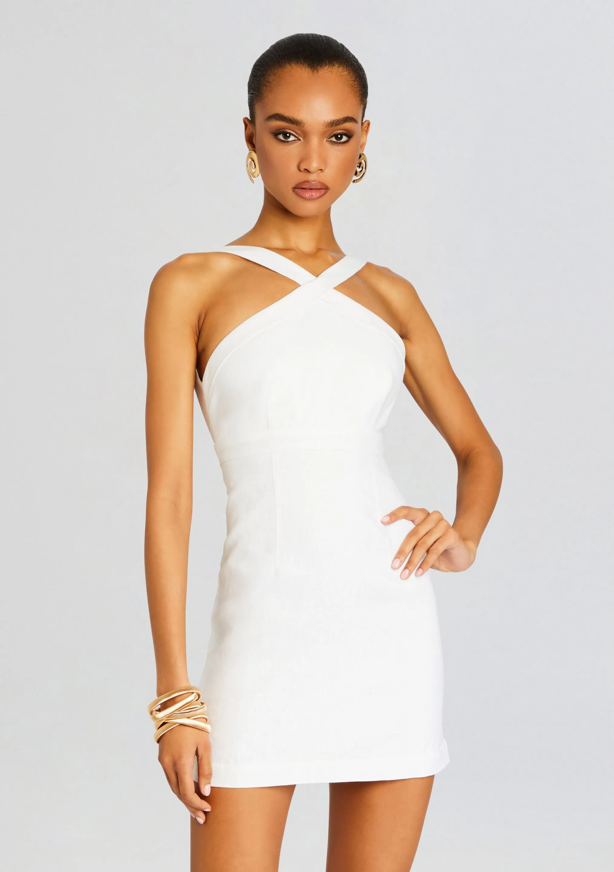 Linen Mini Dress sold by Retrofete product image thumbnail 5