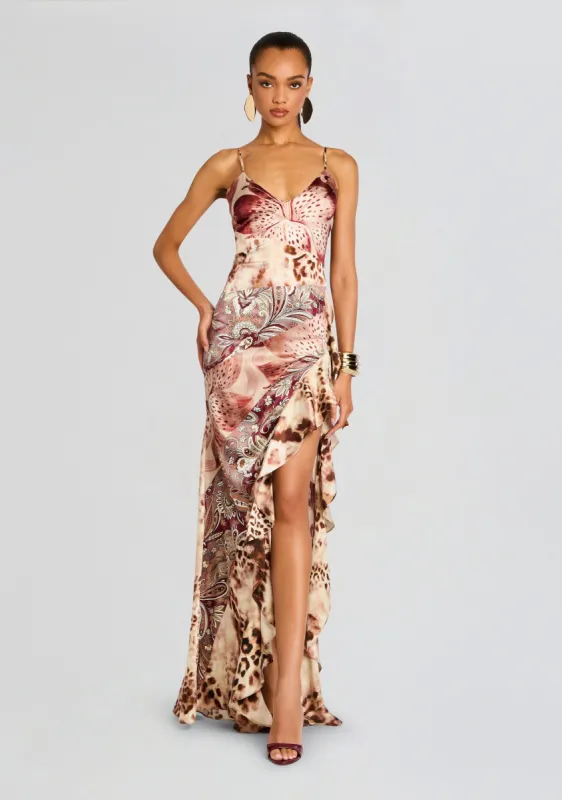 Raelynn Silk Dress sold by Retrofete