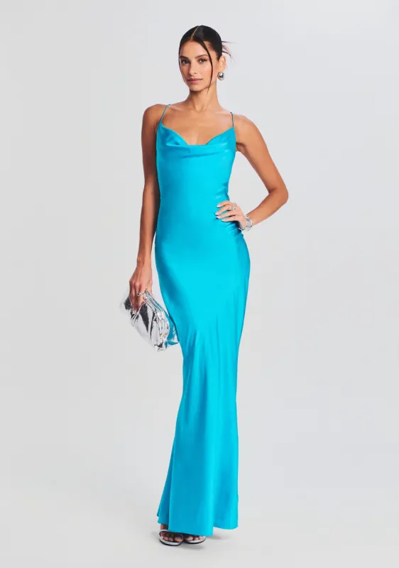 Massimo Silk Gown made by Retrofete