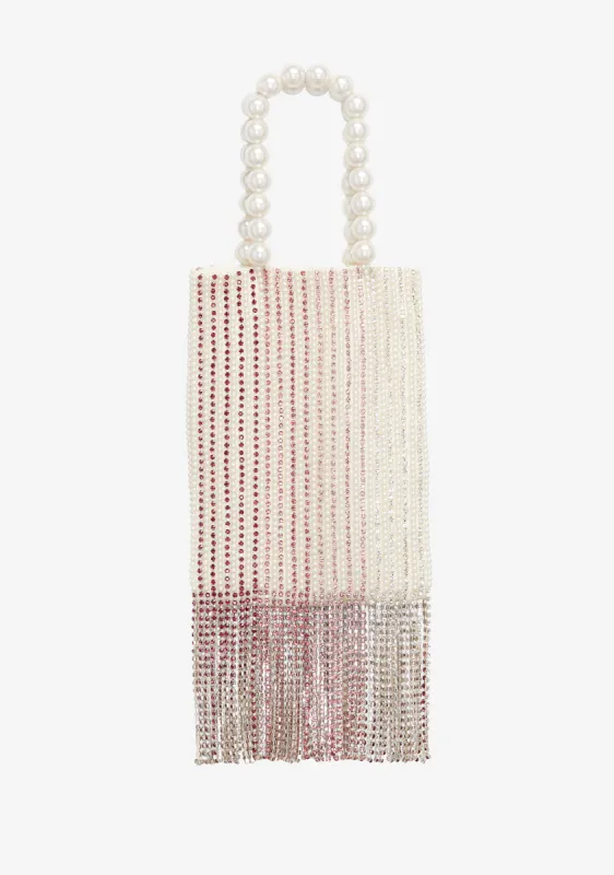 Avery Crystal Fringe Bag sold by Retrofete