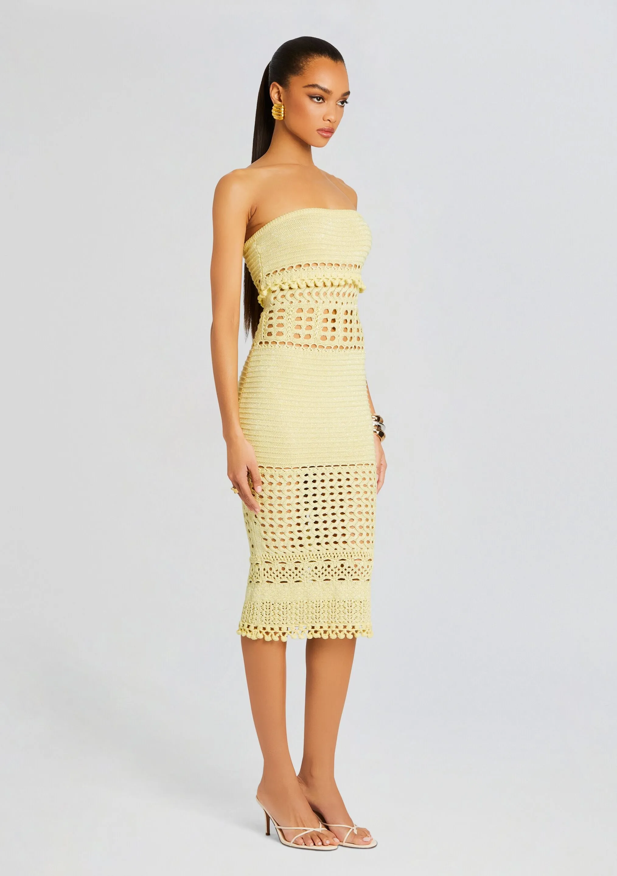 Caroline Knit Crochet Dress sold by Retrofete product image thumbnail 3