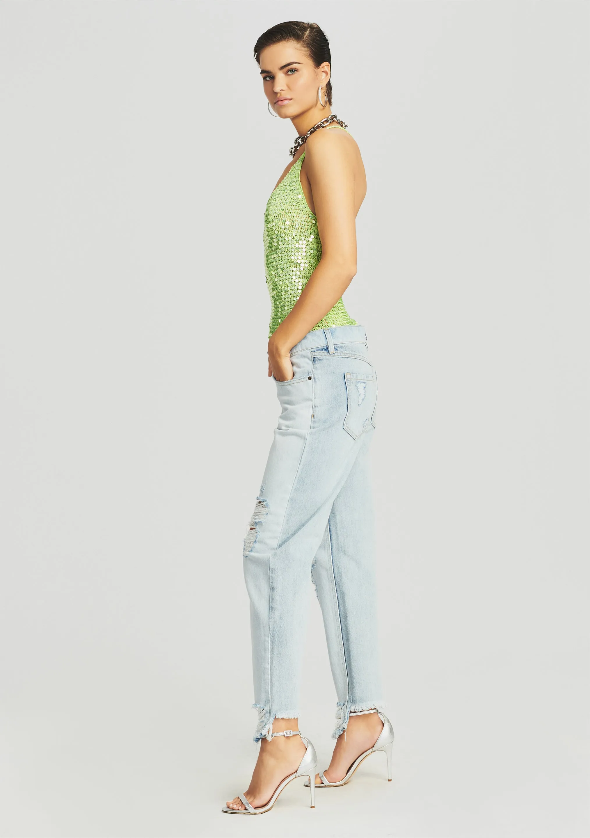 Molly Sequin Crochet Top sold by Retrofete product image thumbnail 3