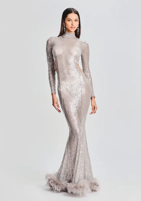 Lenora Sequin Embellished Dress sold by Retrofete