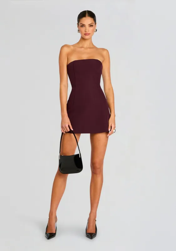 Poppi Heavy Crepe Strapless Mini Dress sold by Retrofete
