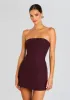 Poppi Heavy Crepe Strapless Mini Dress sold by Retrofete