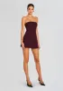 Poppi Heavy Crepe Strapless Mini Dress sold by Retrofete