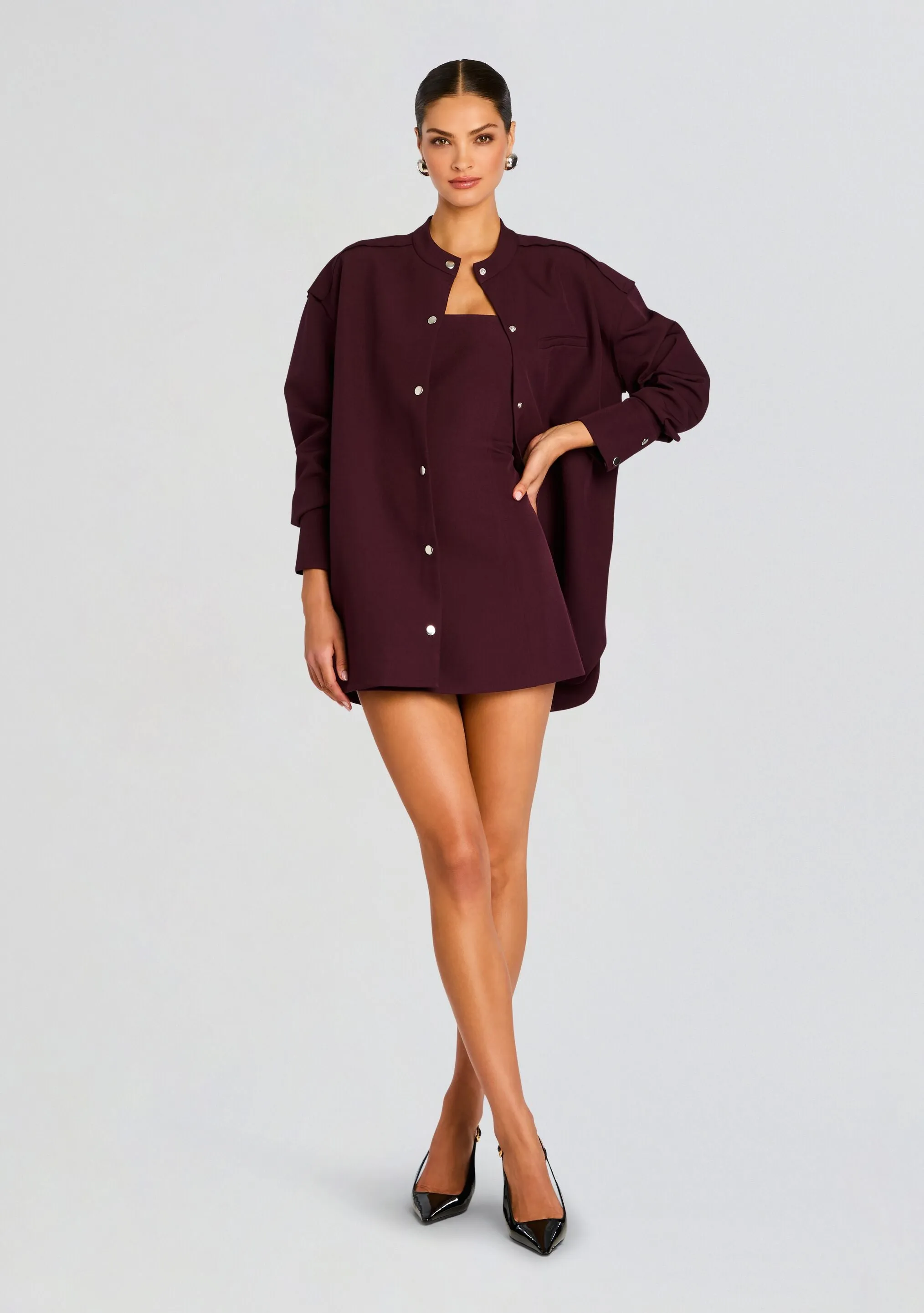 Poppi Heavy Crepe Strapless Mini Dress sold by Retrofete product image thumbnail 2