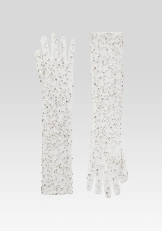 Ari Embellished Gloves made by Retrofete