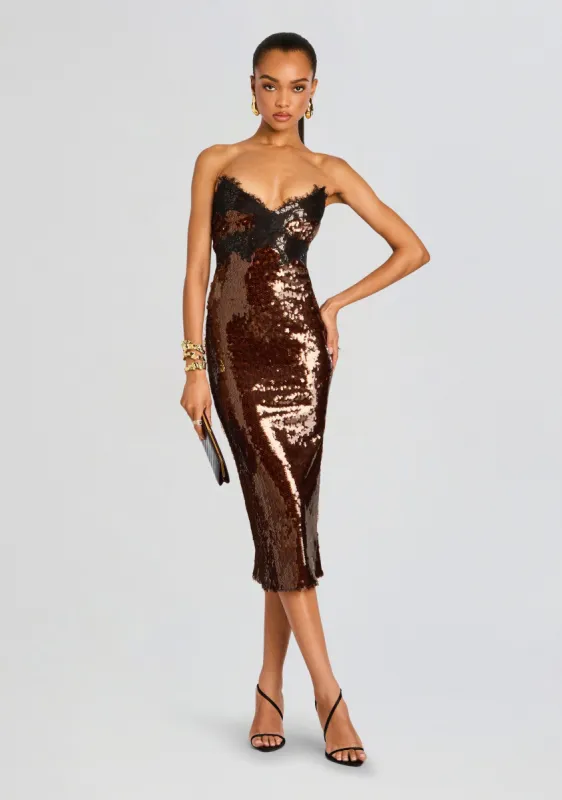 Ellen Sequin Dress sold by Retrofete