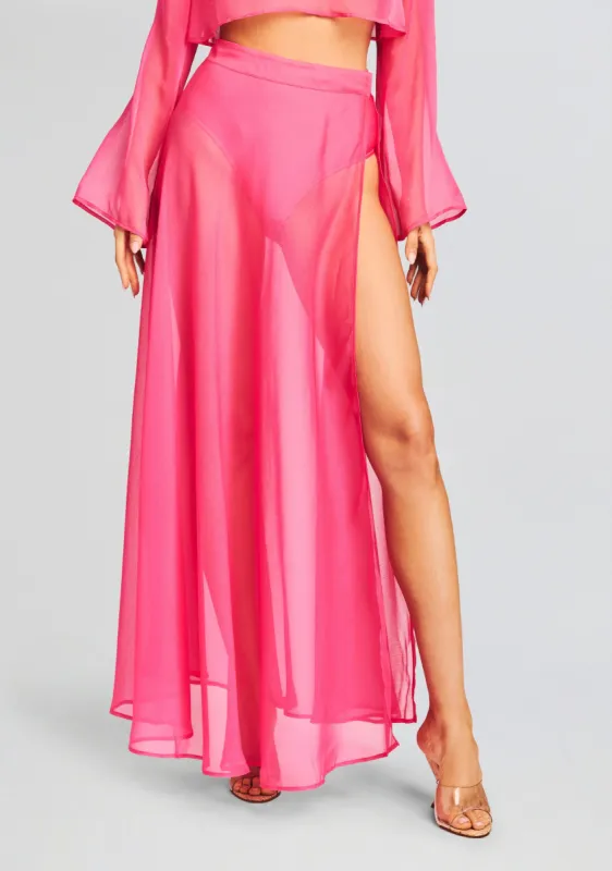 Alaia Long Slit Skirt sold by Retrofete