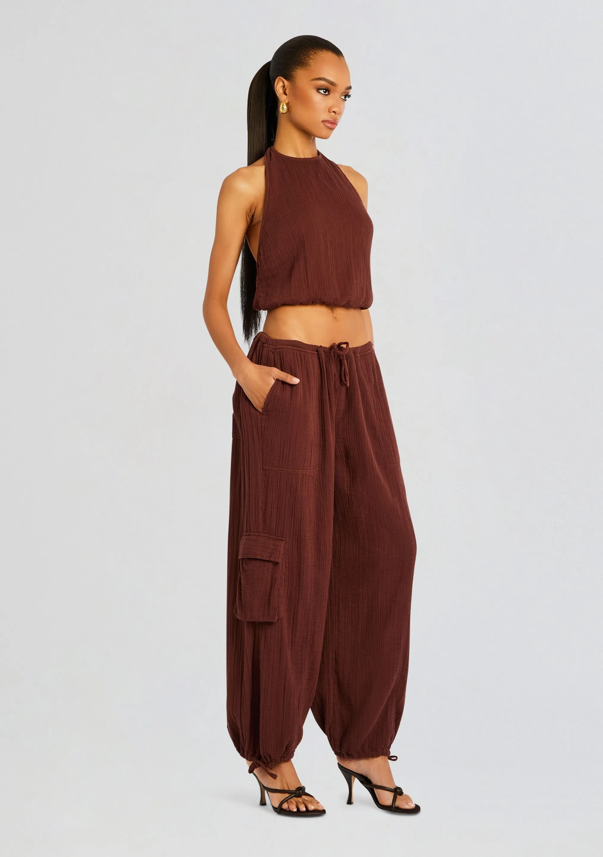 Zira Gauze Cargo Pant sold by Retrofete product image thumbnail 3
