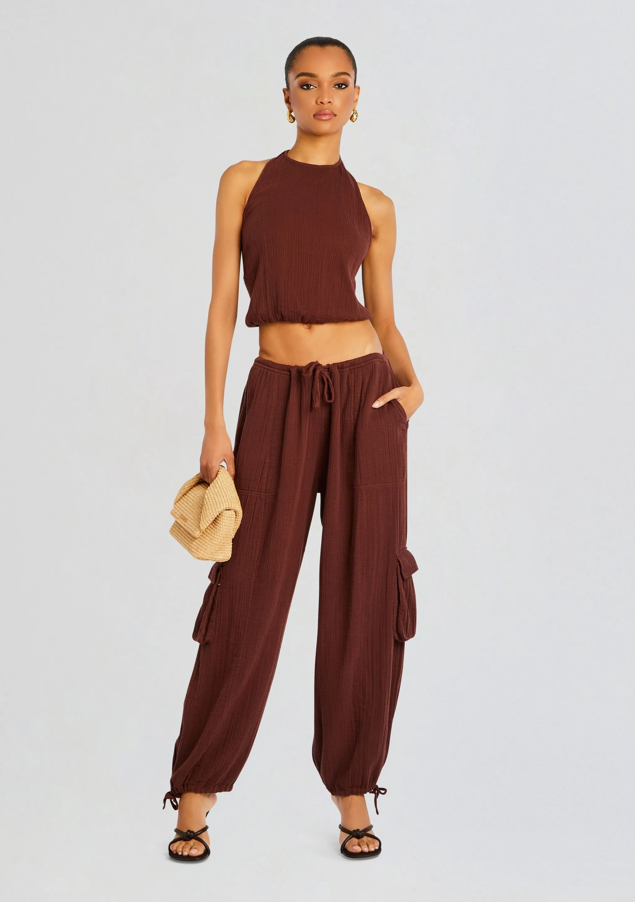 Zira Gauze Cargo Pant sold by Retrofete product image thumbnail 4