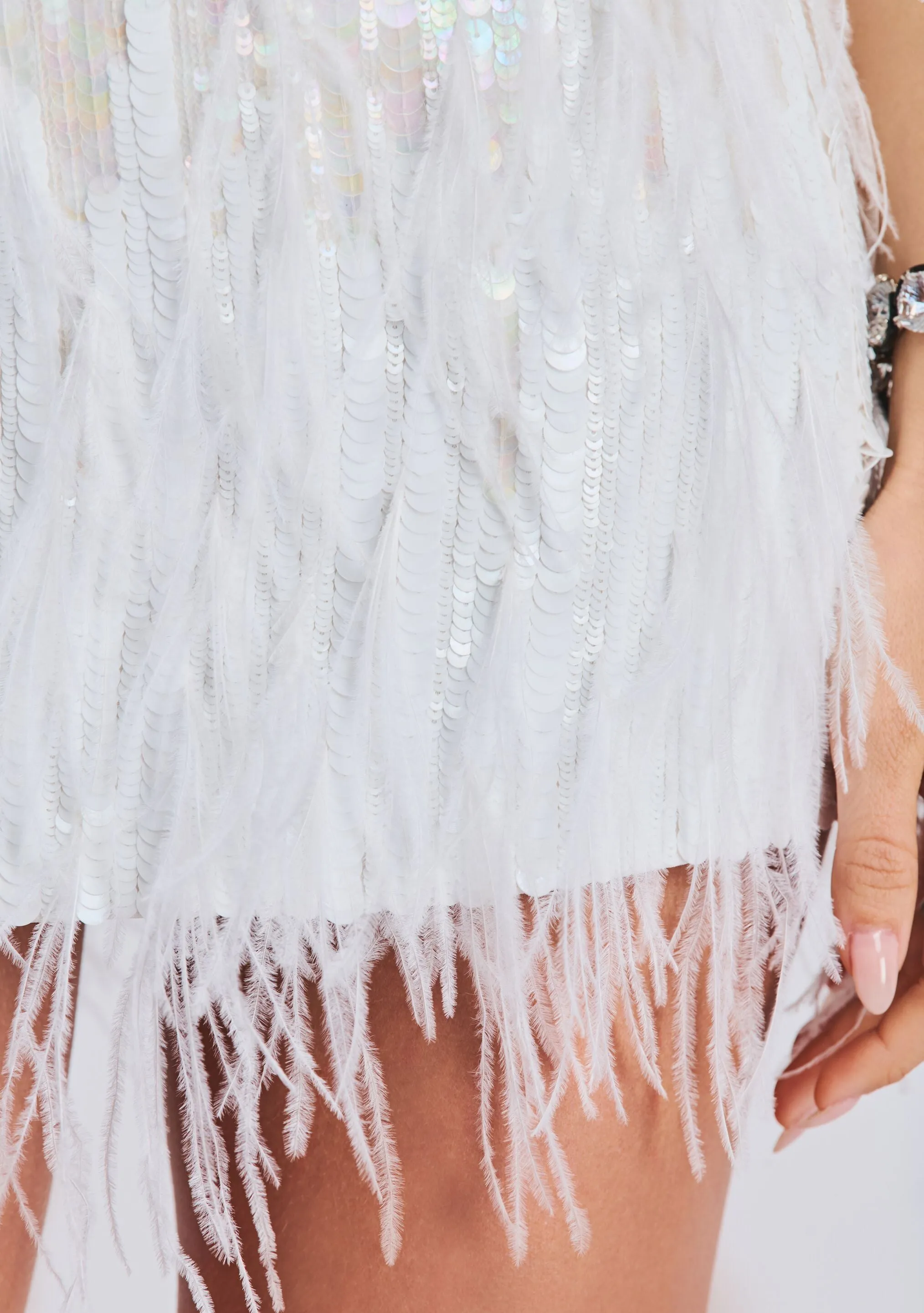 Athana Sequin Feather Skirt sold by Retrofete product image thumbnail 2