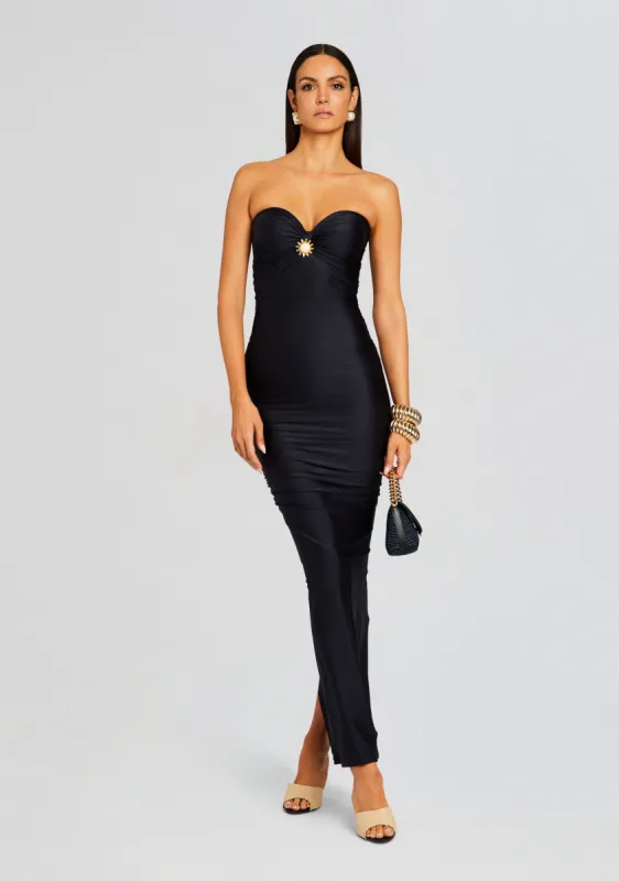 Maura Lycra Midi Dress sold by Retrofete