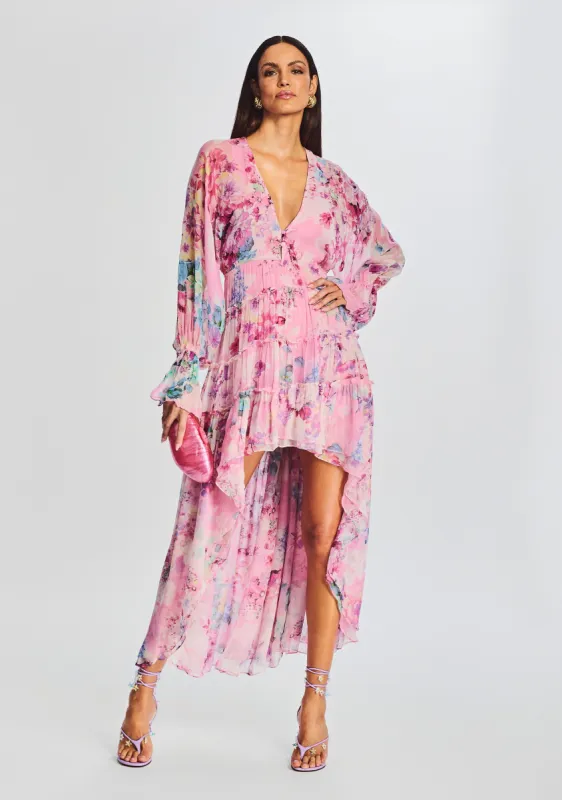 Sage High Low Dress sold by Retrofete