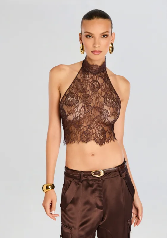 Violet Lace Top sold by Retrofete