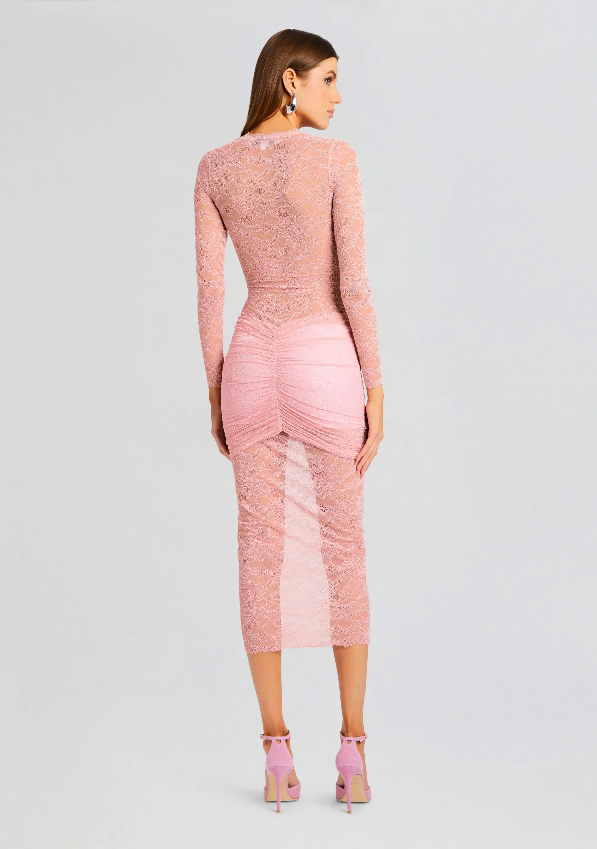 Ellie Lace Midi Dress sold by Retrofete product image thumbnail 4