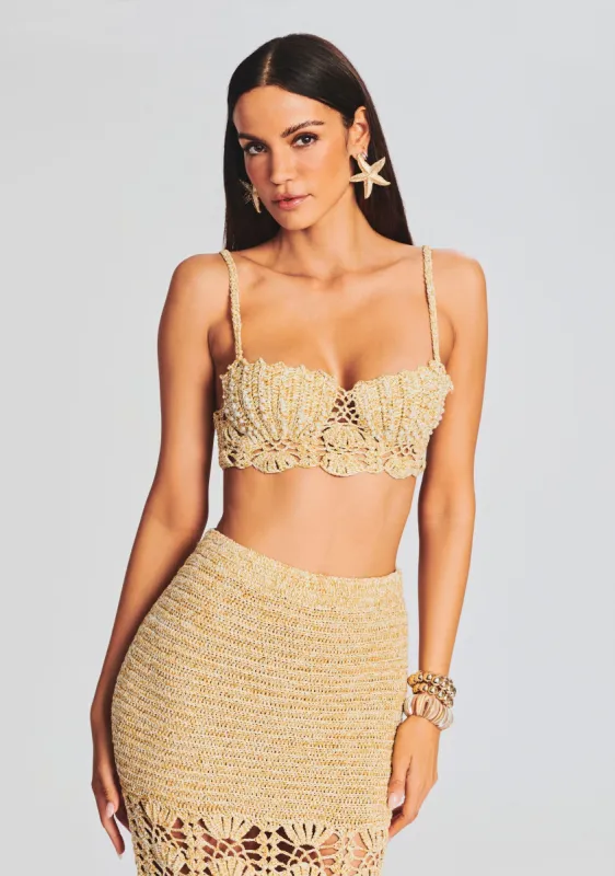 Melody Crochet Top sold by Retrofete
