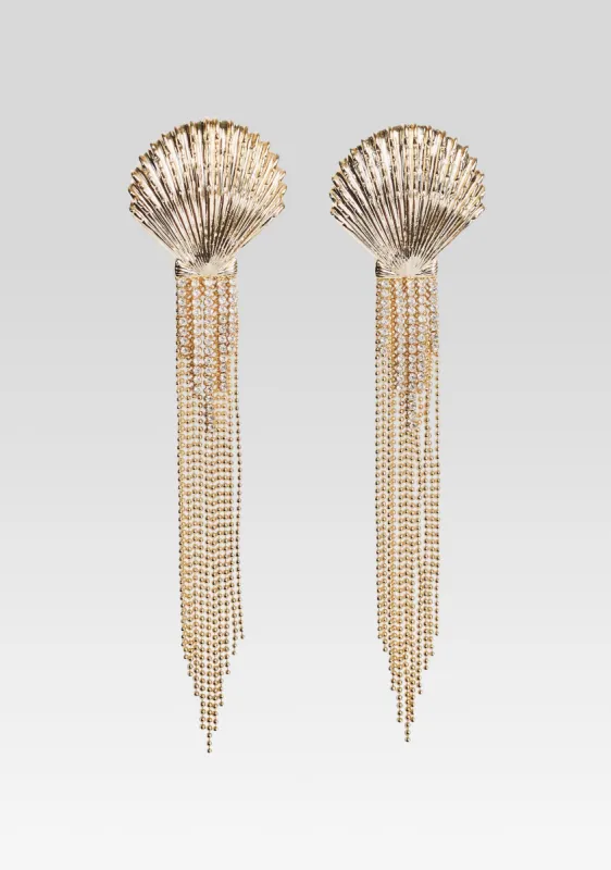 Shellona Earrings sold by Retrofete