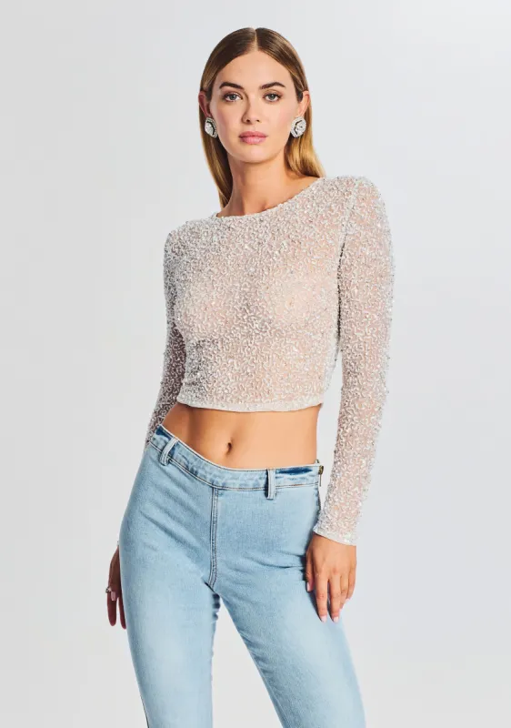 Torrey Sequin Top made by Retrofete