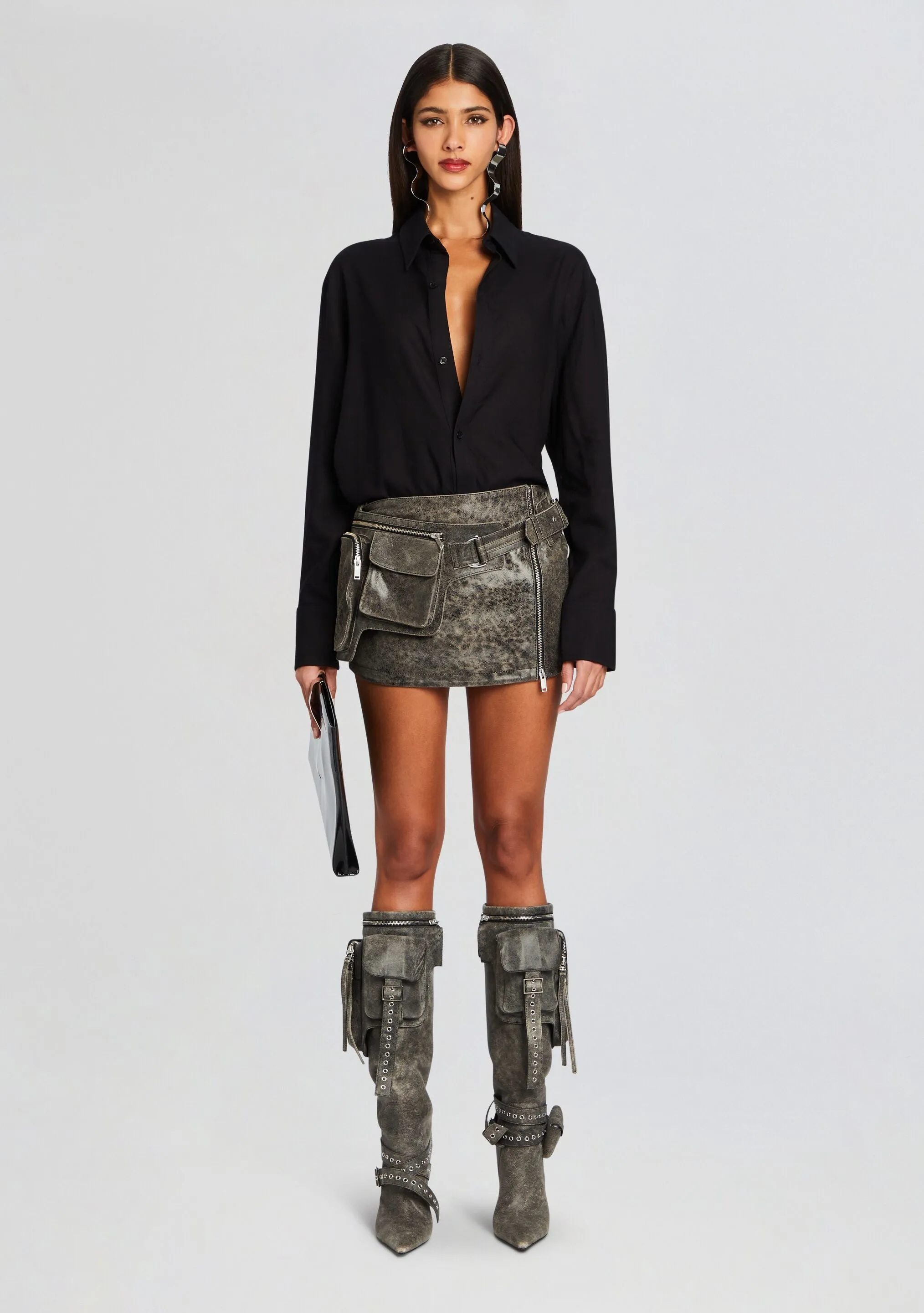 Langely Leather Skirt sold by Retrofete product image thumbnail 5