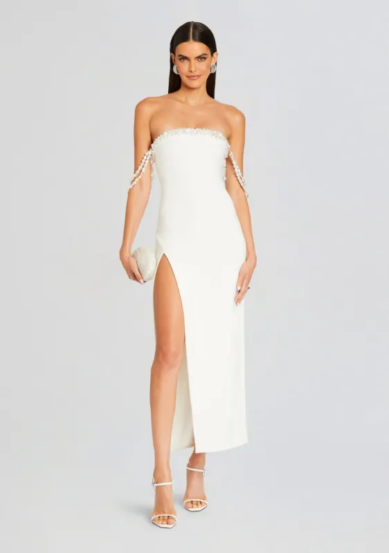 Abilene Pearl Embellished Dress sold by Retrofete