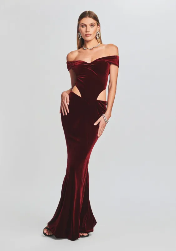 Giada Velvet Dress sold by Retrofete