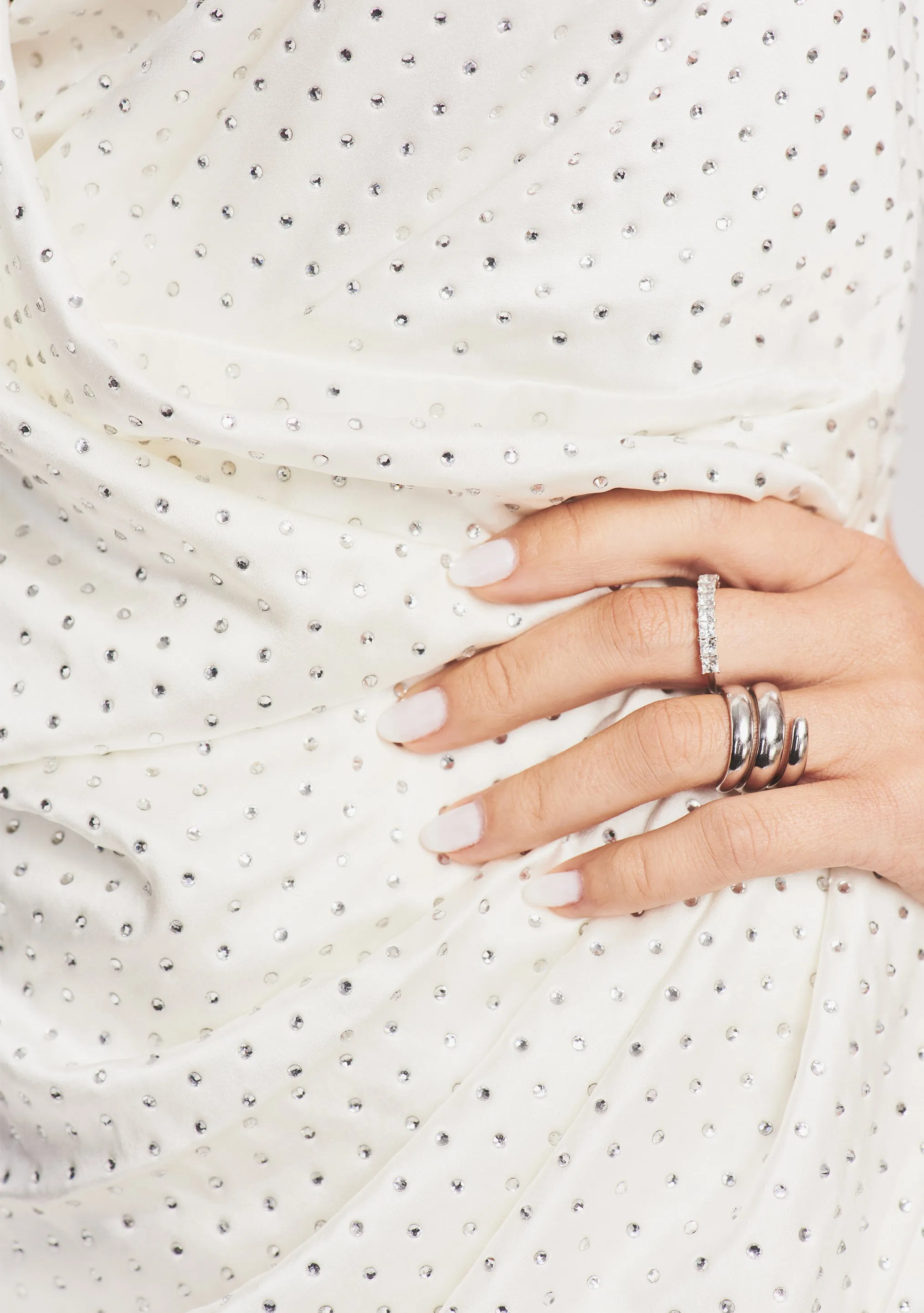 Ceres Emebellished Silk Mini Dress sold by Retrofete product image thumbnail 2