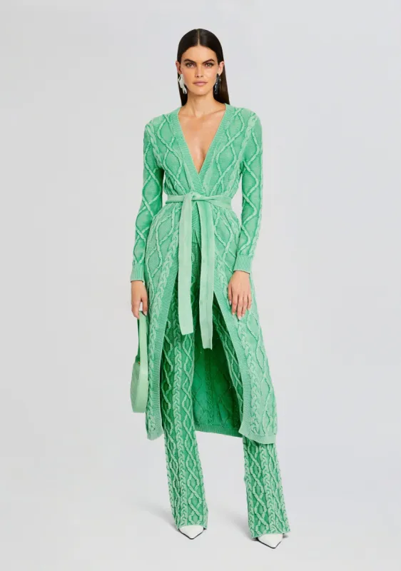 Josefina Cable Knit Cardigan sold by Retrofete