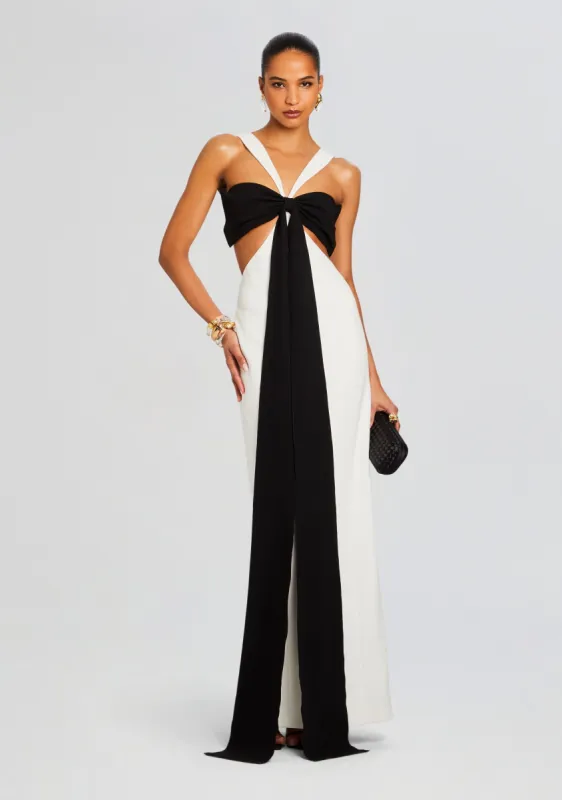 Elizabeth Bowed Evening Gown sold by Retrofete