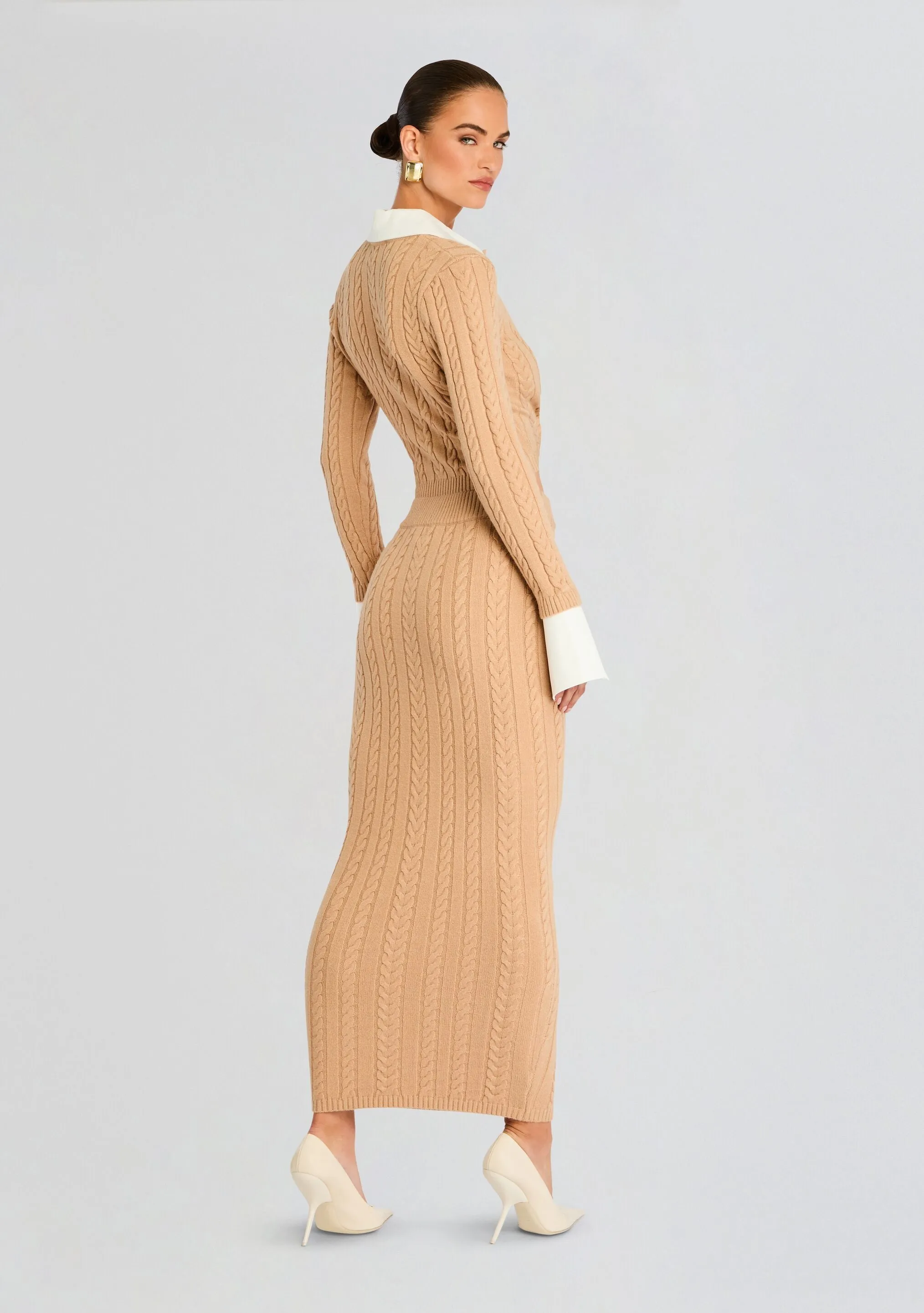 Eloise Cable Knit Cardigan sold by Retrofete product image thumbnail 4