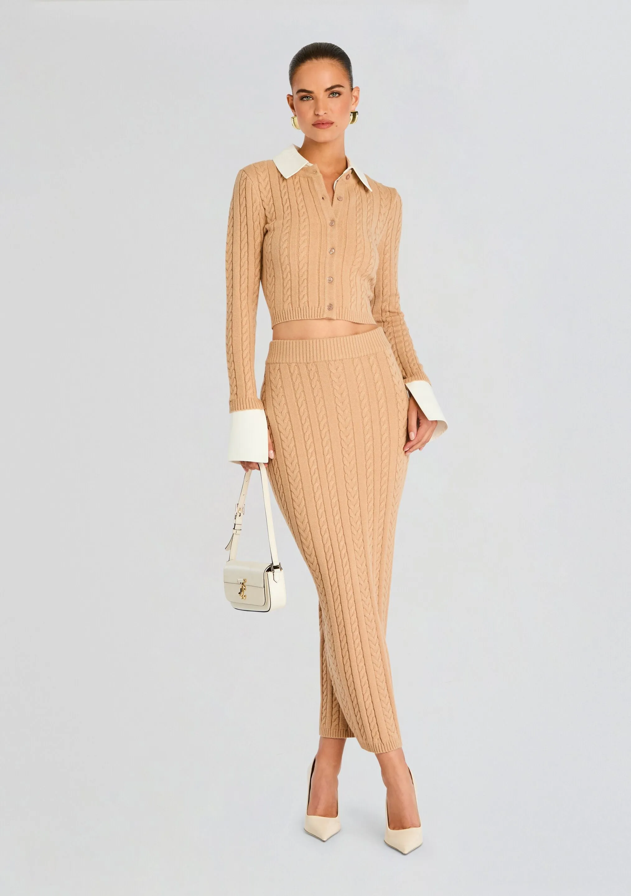 Eloise Cable Knit Cardigan sold by Retrofete product image thumbnail 5