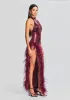Vixen Sequin Feather Dress sold by Retrofete