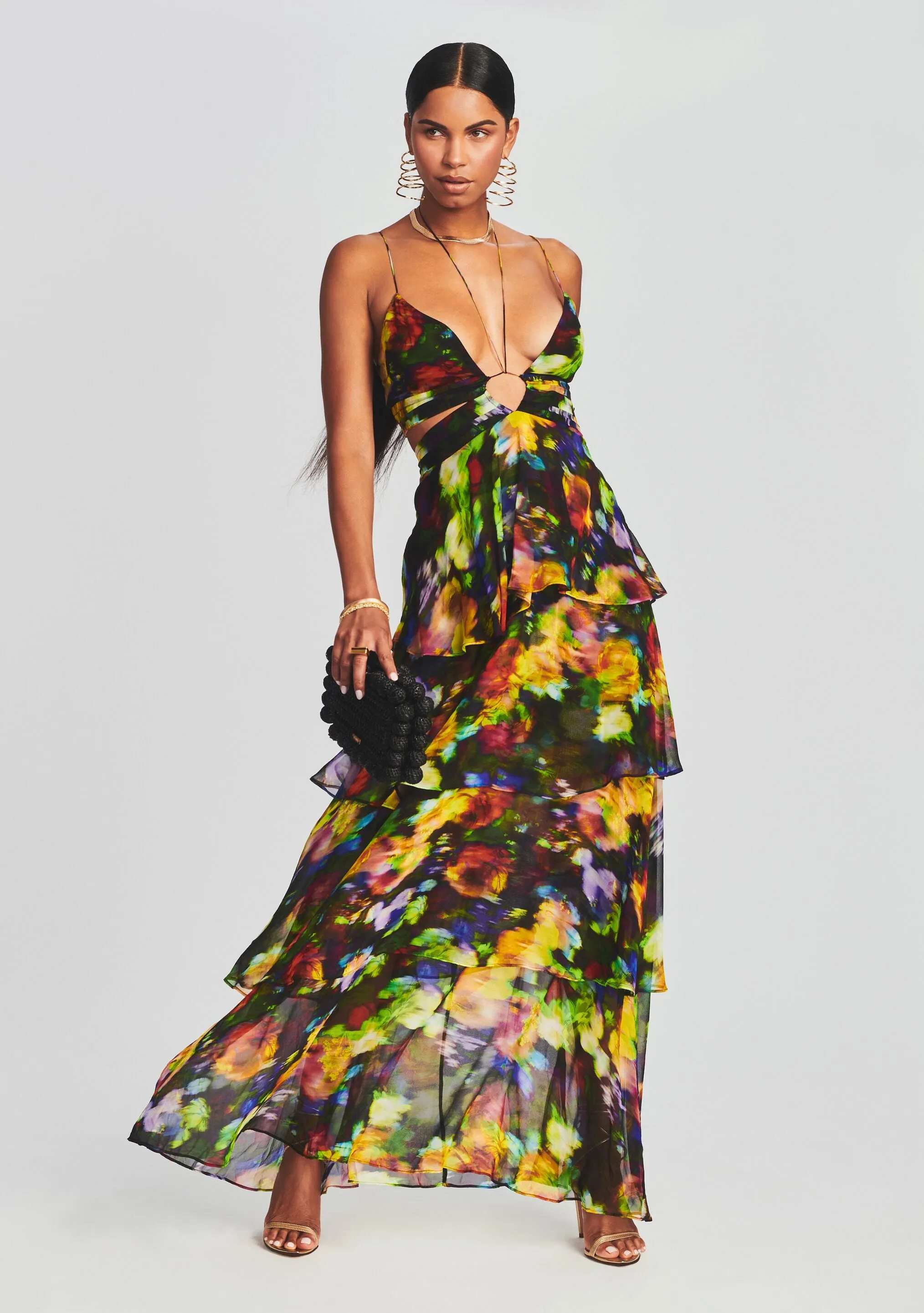 Paulina Silk Chiffon Dress sold by Retrofete product image thumbnail 5