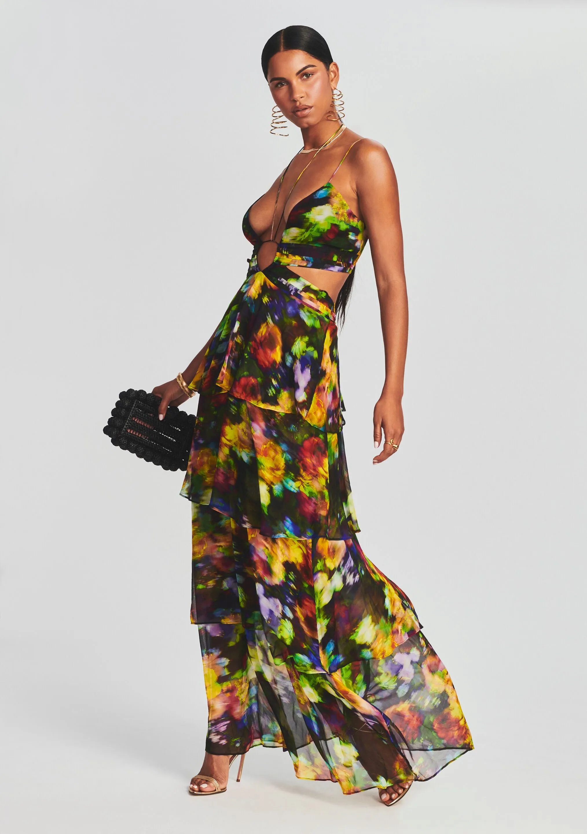 Paulina Silk Chiffon Dress sold by Retrofete product image thumbnail 3