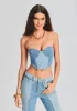 Enzo Denim Top sold by Retrofete