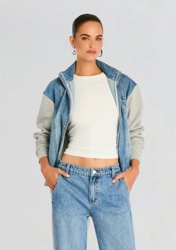 Page Terry Denim Jacket sold by Retrofete