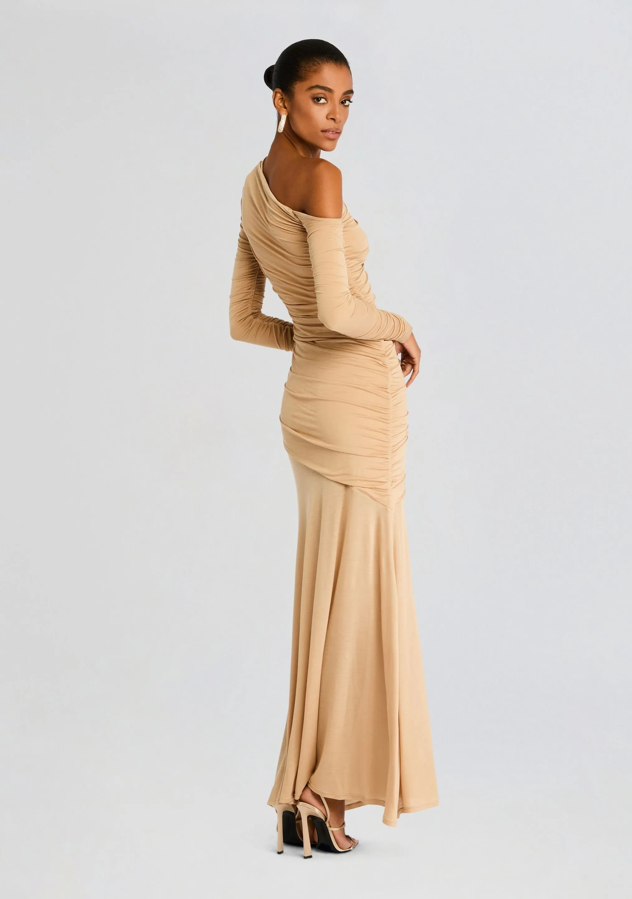 Persephone Ruched Maxi Dress sold by Retrofete product image thumbnail 4